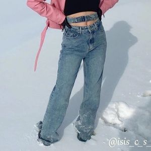Cider HIP Double band high waisted jeans